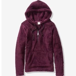 Victoria’s Secret pink half zip teddy